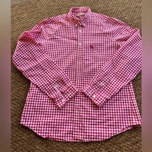 Burberry Brit Mens LG button down shirt - cranberry.